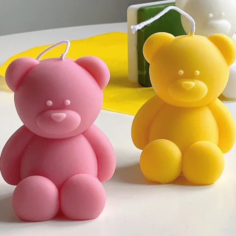 Candle Making At Home - 3D Cute Cartoon Bear Silicone Candle