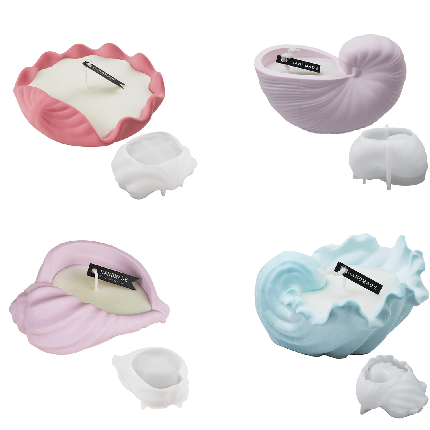 Candle Making Supplies - Conch Shell Aromatherapy Candle Mugs Crystal