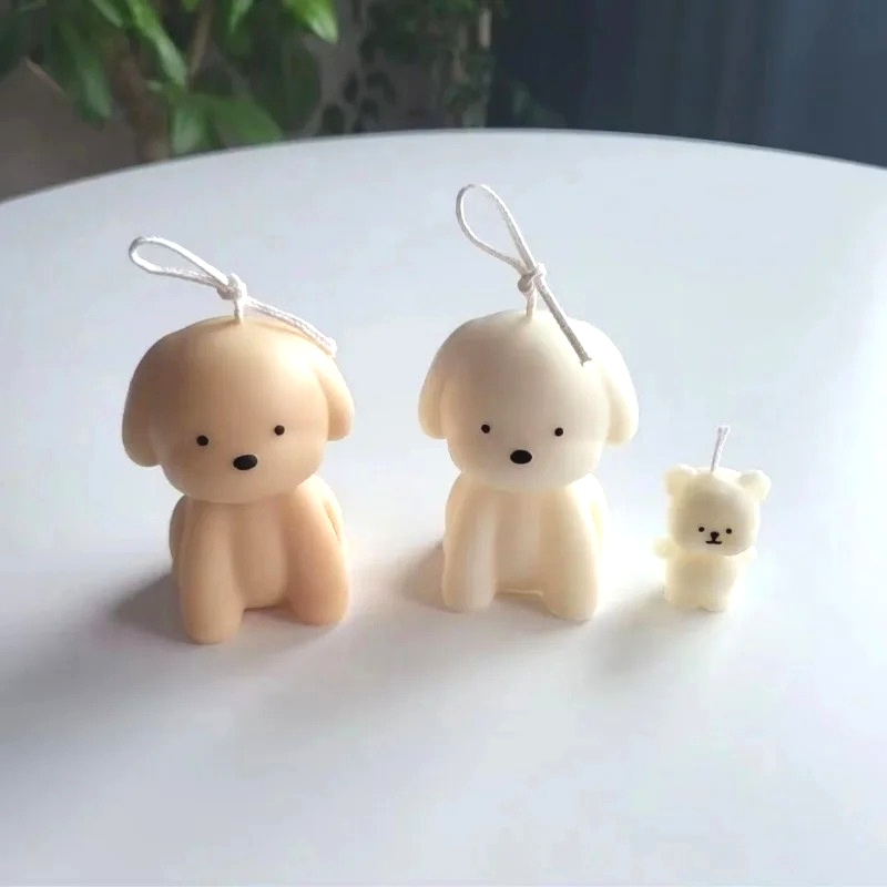 Candle Making At Home - 3D Puppy Scented Candle Silicone Mold