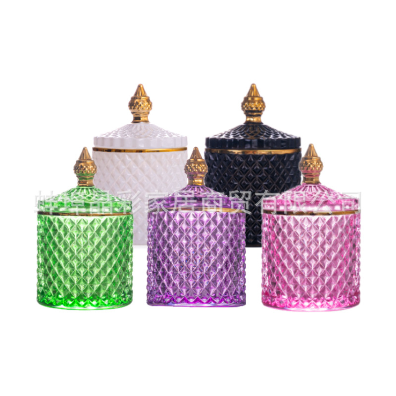 Stained Glass Storage Jar with - Candle Making Glass 리뷰 및 가격