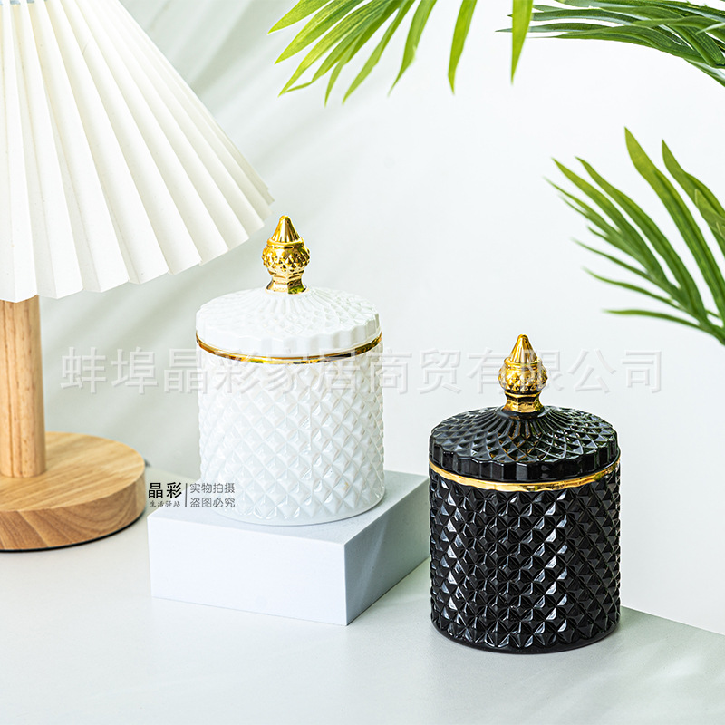 Stained Glass Storage Jar with - Candle Making Glass 리뷰 및 가격