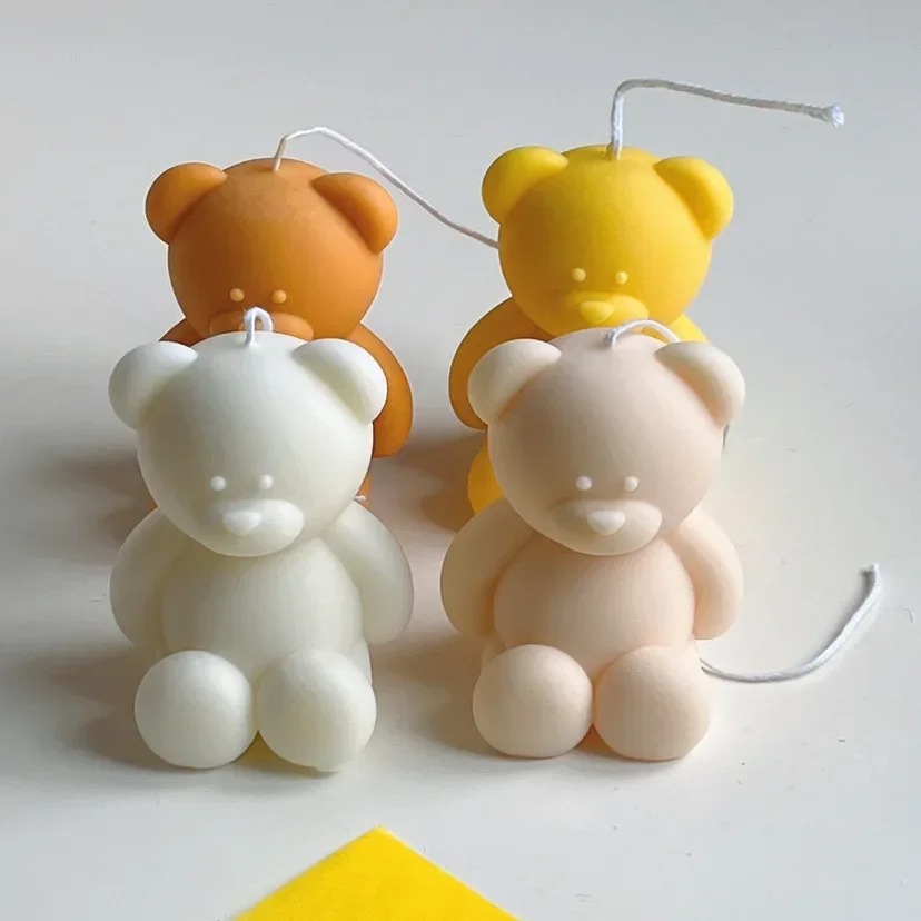 3D Cute Cartoon Bear Silicone  - Candle Making At Home 리뷰 및 가격