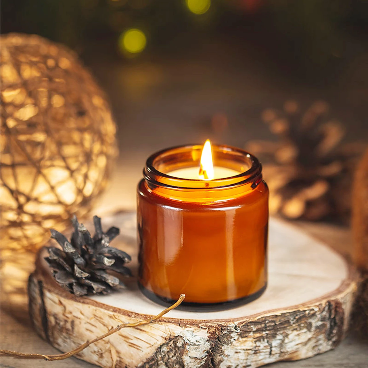 Glass Candle Jars, 4oz Amber R - Candle Making Glass 리뷰 및 가격