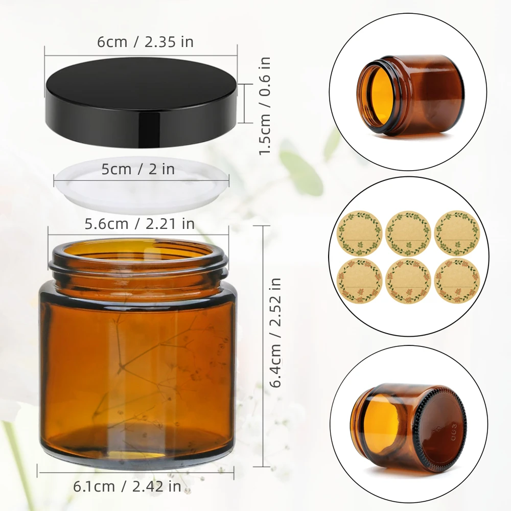Glass Candle Jars, 4oz Amber R - Candle Making Glass 리뷰 및 가격