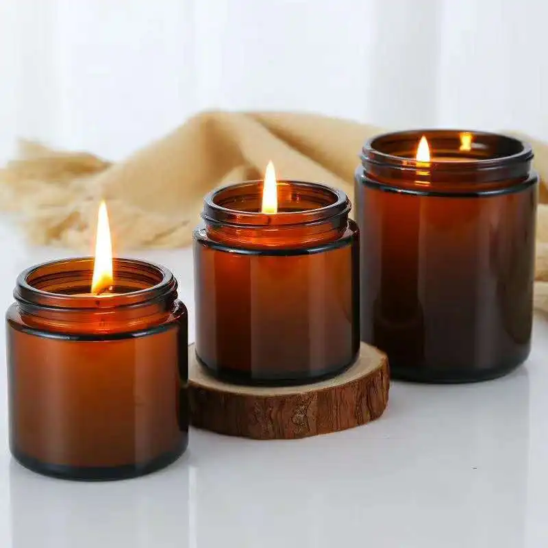 Glass Candle Jars, 4oz Amber R - Candle Making Glass 리뷰 및 가격