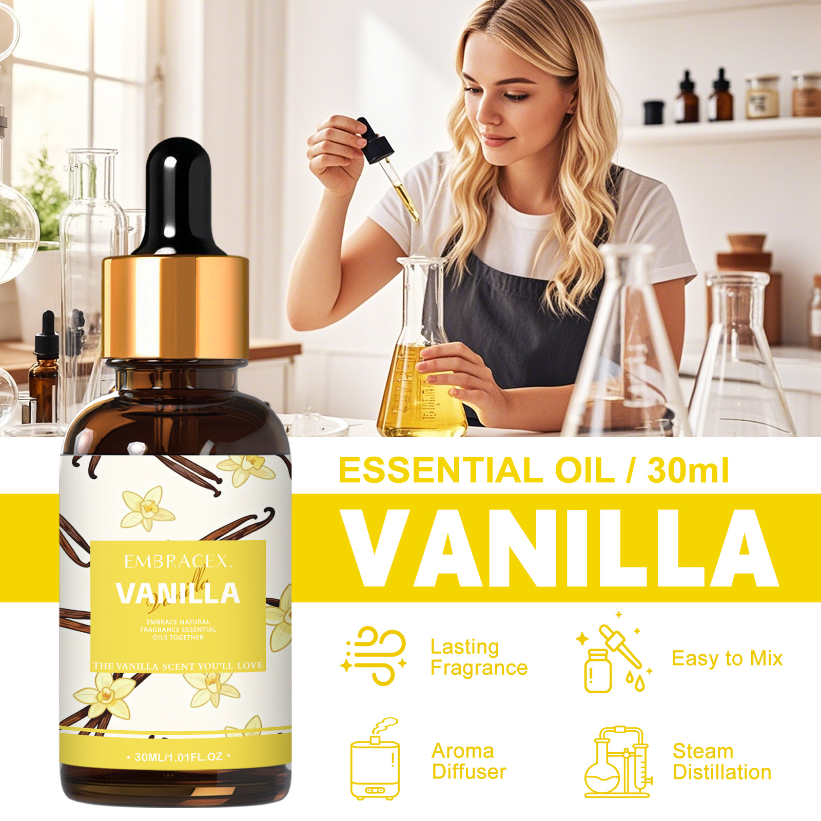 30ml Vanilla Essential Oil Per - Candle Making Supplies 리뷰 및 가격
