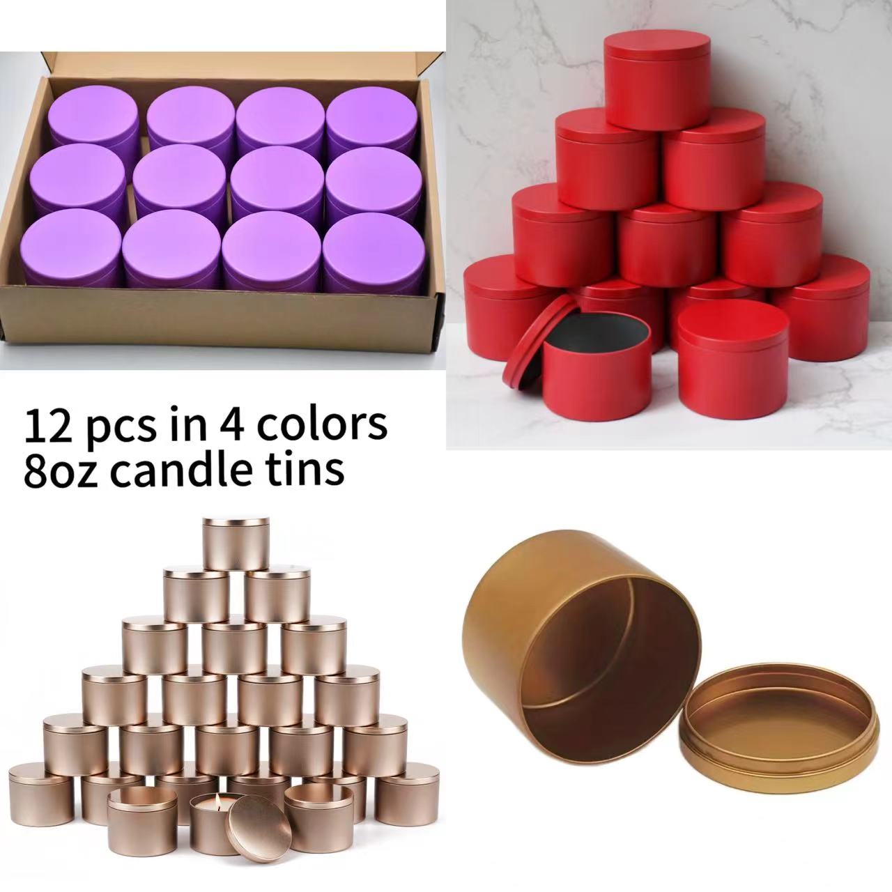 12pcs 4oz Metal Candle Tins wi - Candle Making Glass 리뷰 및 가격