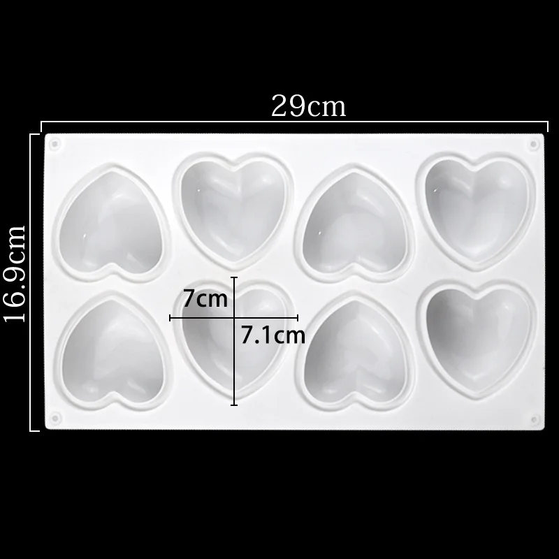 Love Heart Silicone Soap Mold  - Candle Making Supplies 리뷰 및 가격
