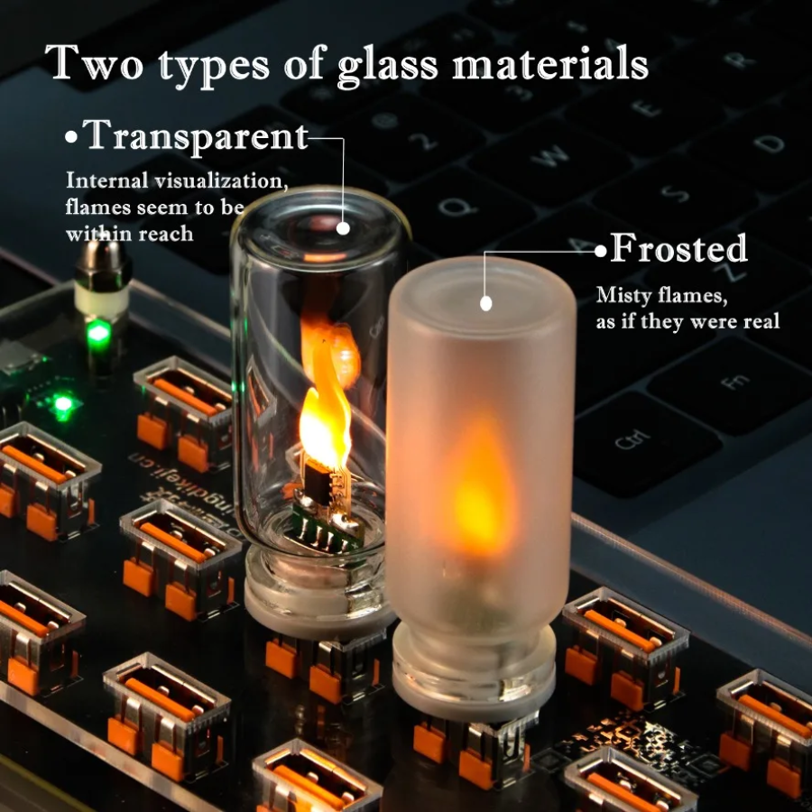 USB Flame Flickering LED Frost - Candle Making Glass 리뷰 및 가격
