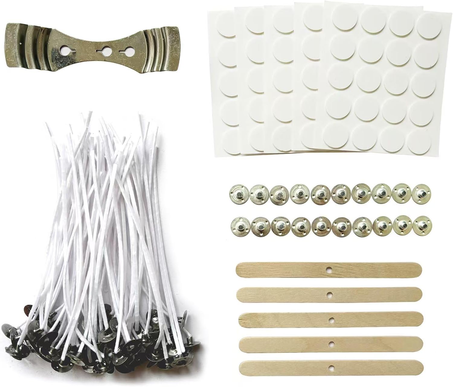 100pcs Candle Wicks Kit with S - Candle Making Glass 리뷰 및 가격