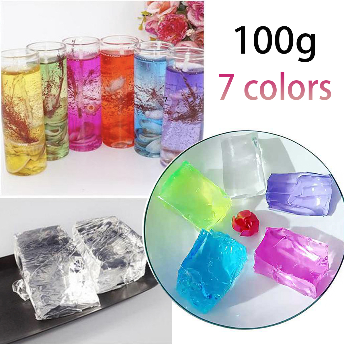 100G 7Colors Jelly Wax DIY Han - Candle Making At Home 리뷰 및 가격