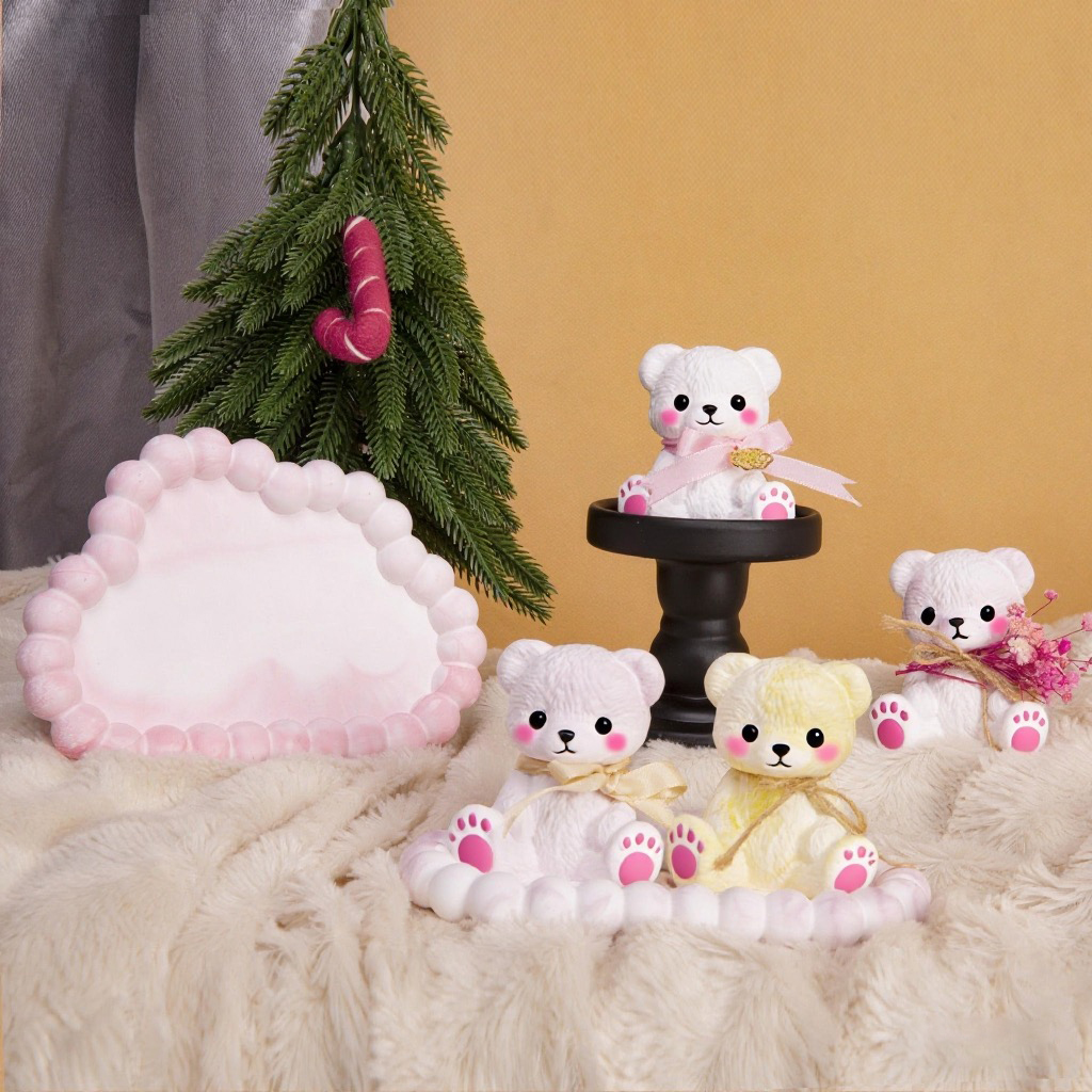 3PCS Couple Bear Silicone Mold - Candle Making Supplies 리뷰 및 가격