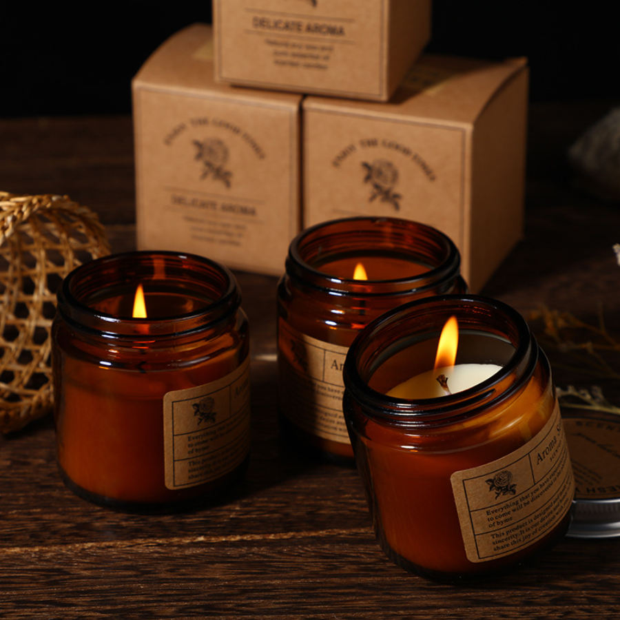 1pc Brown Glass Cup Aromathera - Candle Making Glass 리뷰 및 가격