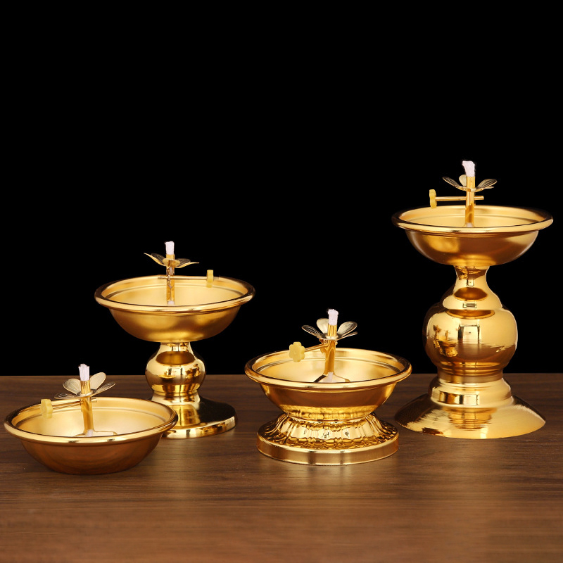 Golden Oil Lamp For Buddha Wit - Candle Making Glass 리뷰 및 가격