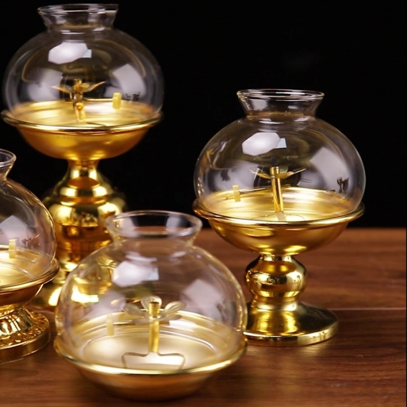 Golden Oil Lamp For Buddha Wit - Candle Making Glass 리뷰 및 가격