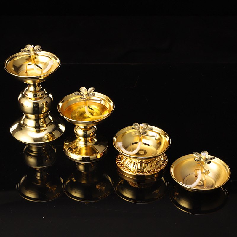 Golden Oil Lamp For Buddha Wit - Candle Making Glass 리뷰 및 가격